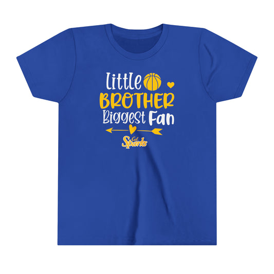 Little Brother Biggest Fan, Youth Short Sleeve Tee