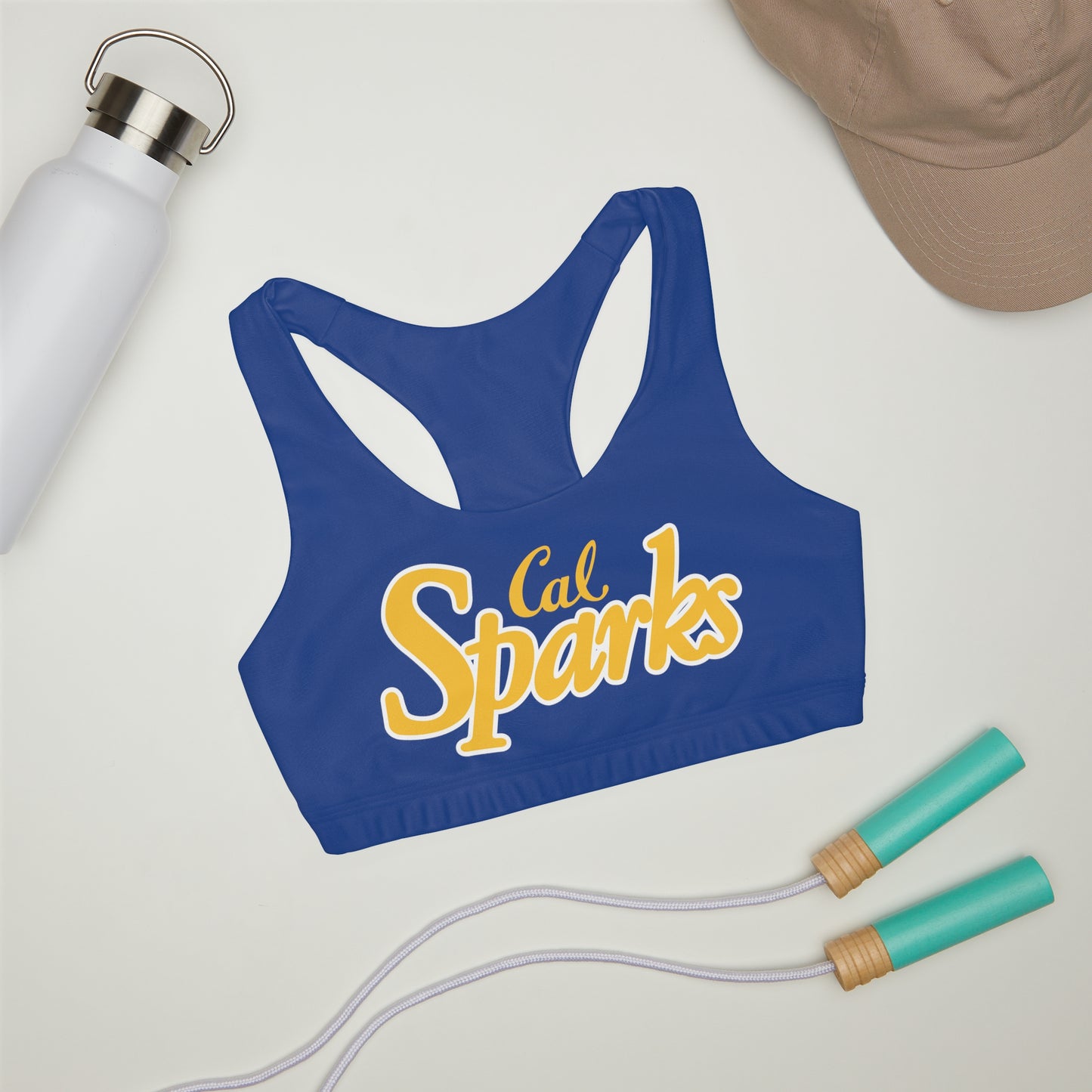 Cal Sparks Girls' Double Lined Seamless Sports Bra