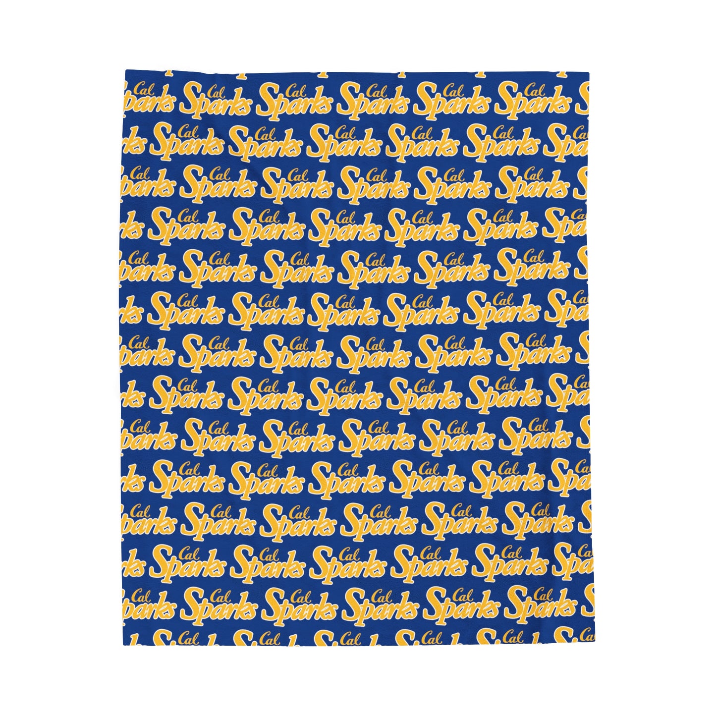 Blue Cal Sparks Velveteen Plush Blanket