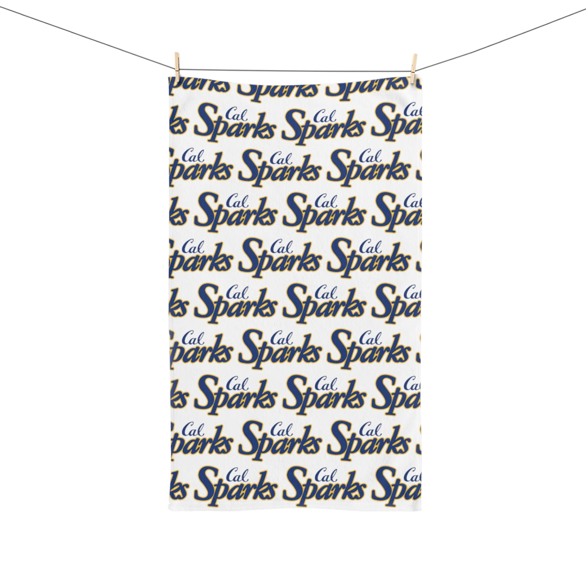 Cal Sparks White Base Hand Towel