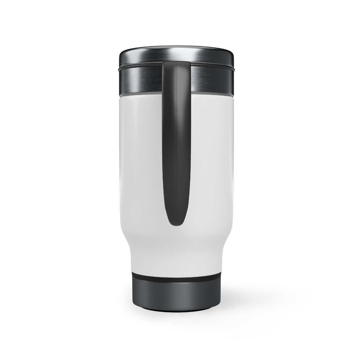 White Cal Sparks, Stainless Steel Travel Mug with Handle, 14oz