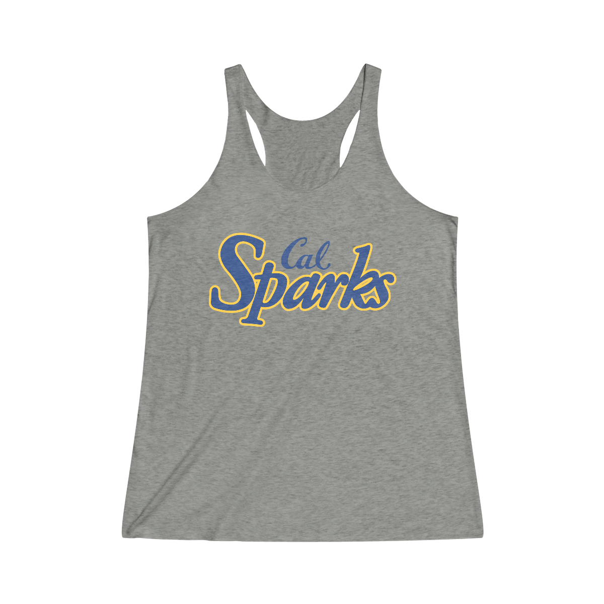 Cal Sparks, Women's Tri-Blend Racerback Tank